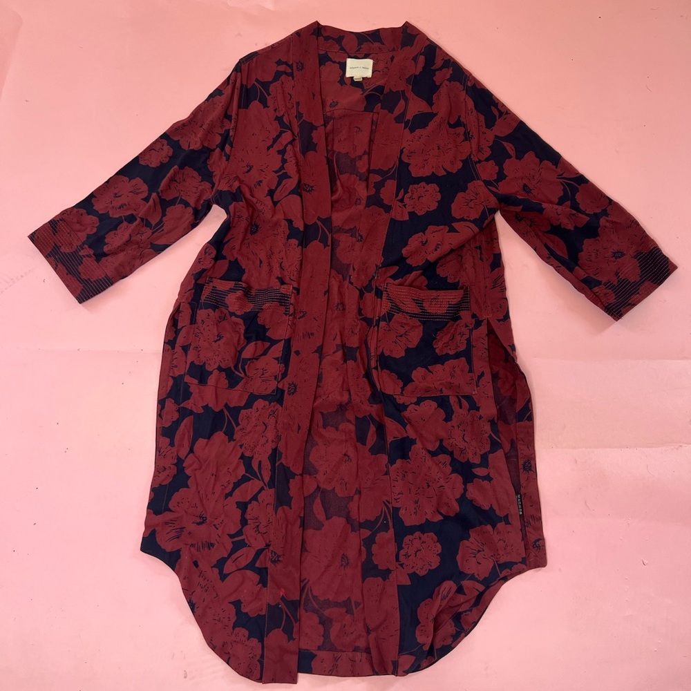 Floral silence + noise Kimono